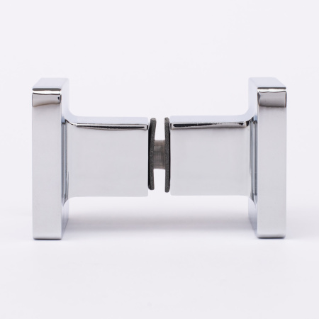 Ручка-кноб квадратная, хром, латунь