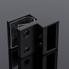 D02-503BLK/sus304 Держатель труба-стекло 30х10 торцевой, черный матовый, sus304