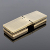 P03-100BRZ/brass Петля стекло-стекло с защелкивающимися крышками, бронза, латунь