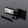 P03-106BLK/sus304 Петля стена-стекло, открывание 90˚, черный матовый, sus304