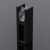 S02-501BLK/sus304 Держатель стекла сквозной 30х10, черный матовый, sus304
