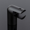 D02-509BLK/brass Держатель стекла ф19 торцевой 90°, черный матовый, латунь