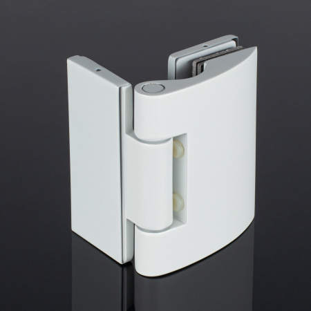 P03-103WG/brass Петля стена-стекло 90°, белый глянец, латунь