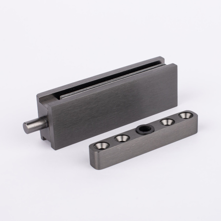 Петля профиль-стекло, графит матовый, латунь T26-GFM/brass