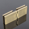 P03-100BRZ/brass Петля стекло-стекло с защелкивающимися крышками, бронза, латунь