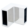 CK-104D30-PC Коннектор трек-трек 90° прямоугольный,  30*10, Хром глянцевый