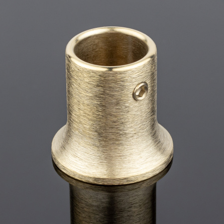 S02-506BGM/brass Соединитель труба-стена ф19, золото брашированное, латунь