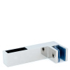 CK-108D30-PC Коннектор трек-стекло 90° прямоугольный,сквозной, 30*10, Хром глянцевый