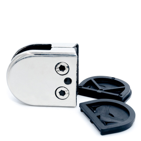 CW-404S-PC Коннектор с округлым основанием из нержавеющей стали, Хром глянцевый