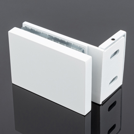 K02-203WM/sus304 Коннектор стекло-стена, белый матовый, sus304