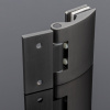 P03-103GRF/brass Петля стена-стекло 90°, графит матовый, латунь