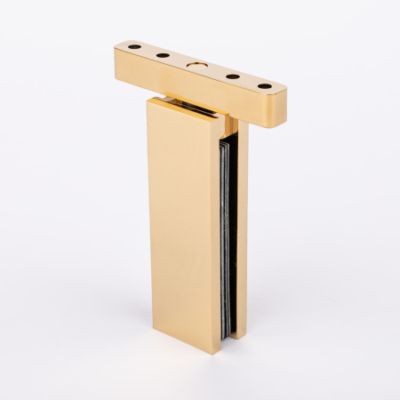 Петля профиль-стекло, яркое золото, латунь T26-GD/brass