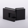 Петля стекло-стекло с  крышками, черный матовый, латунь H5403-BLK/brass