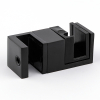 N02-402BLK/sus304 Нижняя направляющая двойная, черный матовый,sus304