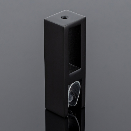 S02-501BLK/sus304 Держатель стекла сквозной 30х10, черный матовый, sus304