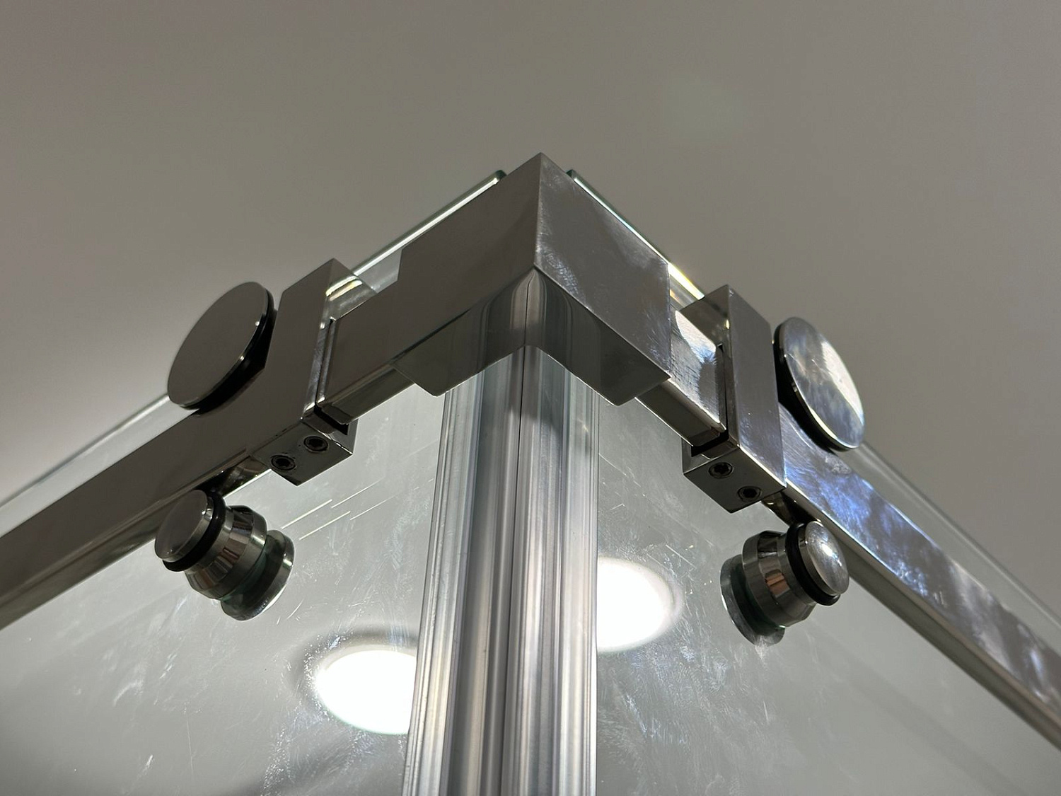 RS02-400СR/SUS304 Комплект раздвижной системы для стеклянных душевых кабин, хром, SUS304