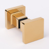 Ручка-кноб квадратная, золото, латунь