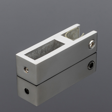 S02-501CR/sus304 Держатель стекла сквозной 30х10, хром, sus304