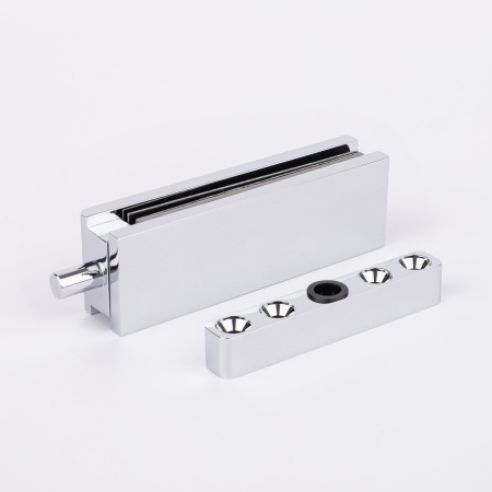 Петля для стеклянной душевой кабины, профиль-стекло, хром, латунь T26-СR/brass