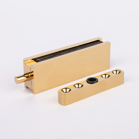 Петля профиль-стекло, яркое золото, латунь T26-GD/brass