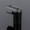 D02-509BLK/brass Держатель стекла ф19 торцевой 90°, черный матовый, латунь